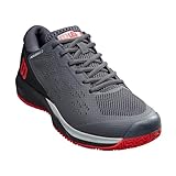 WILSON Herren Rush Pro Ace Pickler Sneaker, Ebenholz/Schwarz/Wilson Red,...