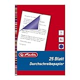 Herlitz 10303717 Durchschreibepapier für Handdurchschriften, A4, 25 Blatt...