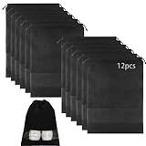 12pcs Non-Woven Schuh Taschen für Reise 32x44 cm Tragbare Schuh Taschen...