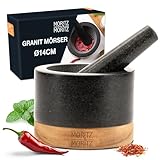 Moritz & Moritz Mörser mit Stößel Granit groß- 14cm Durchmesser – mit...