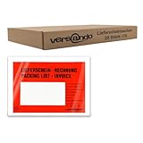 versando 20 Lieferscheintaschen C6 selbstklebend Dokumententaschen...