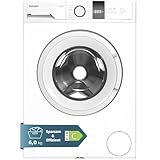 homeX Waschmaschine 6kg | Frontlader mit 1200 U/Min. | Inverter Motor -...