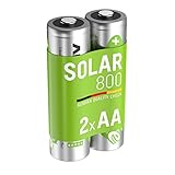 Ansmann Akku AA Mignon 800 mAh 1,2V NiMH für Solarlampe 2 Stück -...