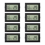 LYCXAMES Thermometer & Hygrometer, 8pcs Mini LCD Digital Hygrometer...