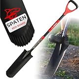 STREND PRO Spaten | Premium RedShark Gärtnerspaten | Drainagespaten mit...