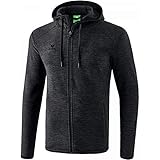 Erima Herren Wärmende Fleecejacke (2061901), schwarz melange, L