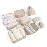 BillyBath Koffer Organizer set, Packing Cubes Kleidertaschen Schuhbeutel...