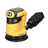 TIEOAXFT Akku-Exzenterschleifer, 125 mm Bürstenmotor, Holzschleifer,...