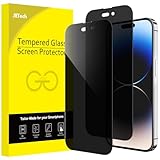 JETech Sichtschutz Full Screen für iPhone 14 Pro 6,1 Zoll, Anti-Spy Panzer...