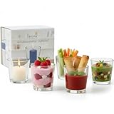 pajoma® Teelichtglas Klar, Kerzenglas, 24 Stück im Set, H 7,3 x Ø 7,5 cm