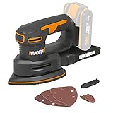 WORX WX822.9 Akku-Dreieckschleifer 20V – Elektrische 20V Schleifmaschine...