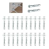 22 Stück Hohlwanddübel Hohlraumdübel Set, m6x52mm Hohlraumdübel...