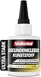 Sekundenkleber für Kunststoff extra stark 30g wasserfest, hitzebeständig...