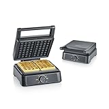 SEVERIN Waffeleisen belgische Waffel, quadratische Waffeln,...