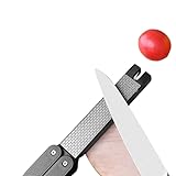 1 Stück tragbarer Messerschärfer, klappbar, doppelseitig, Messer, Schere,...