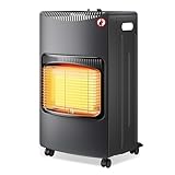 Wiltec mobile Gasheizung 4,2 kW, Gasheizstrahler 42 x 45 x 75,7 cm,...