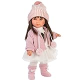 Llorens 1053528 Puppe Sara mit brünetten Haaren und braunen Augen, Fashion...