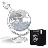 MikaMax - Storm Glass Globe - Wettervorhersage Globus - Wetterglas -...