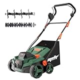 Mellif Akku-Vertikutierer-Lüfter für Makita Akku 18V, 38cm Arbeitsbreite,...