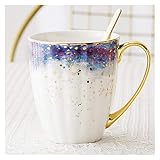 NDRFAWY Kaffeetasse mit großem Fassungsvermögen, Porzellantasse, Zuhause,...