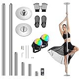 SereneLife Pole Dance Stange Indoor – Höhenverstellbar, Statisch &...