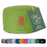 #DoYourYoga rundes Yogabolster - waschbarer Bezug, Bio-Buchweizenschalen...