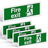 Sicherheitsschild 'Fire Exit' (kein Pfeil), EN ISO 7010:2012, UV-bedrucktes...