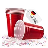 Vivaloo 50 Partybecher wiederverwendbar - Original American Red Cups...