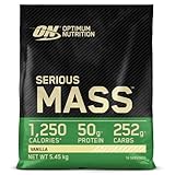 Optimum Nutrition Serious Mass Weight Gainer Pulver, Geschmack Vanille,...