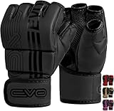 EVO Fitness MMA-Handschuhe, Martial Arts Handschuhe, Grappling Sparring...