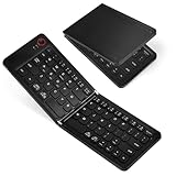 Aolso Faltbare Tastatur Klappbar, Wiederaufladbare kabellose Mini-Tastatur...