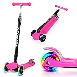 Fiqops Roller, Roller Kinder für 3–12 Jahre,Scooter Kinder mit 4...