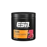 ESN Crank, Fresh Berry Juice, 380 g, Pre Workout Booster, vegan, geprüfte...