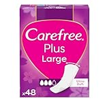 Carefree Slipeinlagen Plus Large mit leichtem Duft (48 Stück), super...