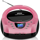 Tragbare Boombox | CD/CD-R | USB | FM Radio | AUX-In | Kopfhöreranschluss...