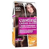 L'Oréal Paris Casting Creme Gloss Pflege-Haarfarbe, 500 Hellbraun