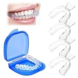 4 Stück Knirscherschiene für Nacht, Zahnschiene Knirschen, Beißschiene...