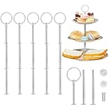 Rayong Etageren Stangen Set 5 Pack Etagere Stangen Etagere Bausatz Silber...
