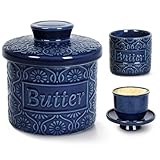 Butterdose Keramik Butterdose mit Deckel Wassergekühlt Weihnachten...