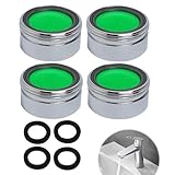 4er Set Wasserhahn Aufsatz Strahlregler M24, 5l/min Wasserfluss -...