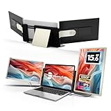 domyfan 15.6' Laptop Bildschirm Extender für alle Laptops, 120% sRGB FHD...
