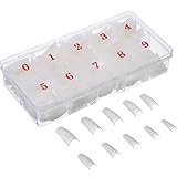 500 Stück Acryl Künstlich Nagelspitzen Falsche Nagel Nageltips...