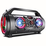 Audiocore AC875 Tragbarer Bluetooth-Lautsprecher Boombox 30W (20W+5Wx2)...