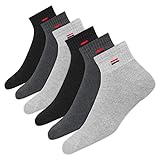 NAVYSPORT 6 Paar Sneaker Socken Herren Damen Sportsocken Kurze Baumwoll...