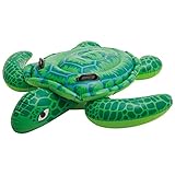 Intex Lil' Sea Turtle Ride-On - Aufblasbarer Reittier 58001 Blau 335 x 335...