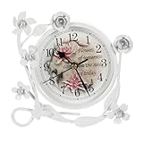 Garneck Vintage Tischuhr Rustikal Shabby Chic Eisen Handwerk Schreibtisch...