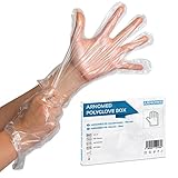 ARNOMED® PE - Einmalhandschuhe Einweg [100 STÜCK] - Plastik...