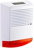 VisorTech Alarmanlage Atrappe: Alarmsirenen Attrappe mit Solar &...