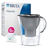 BRITA Wasserfilter Kanne Marella Graphit (2,4l) inkl. 6X MAXTRA PRO...