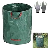 Gartenabfallsack 100L Laubsack Gartensack mit Griffen, Groß Stabile...